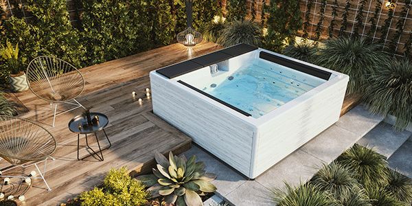 Quantum hot tub, indoor or outdoor 4-person jacuzzi - Aquavia Spa UK
