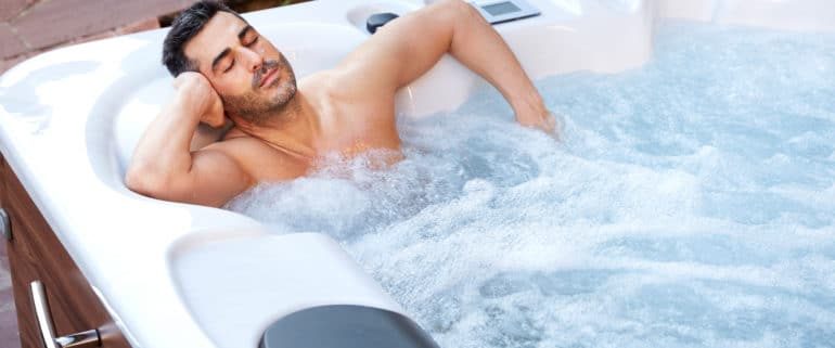 Relax with an air massage in you Soft Hot Tub